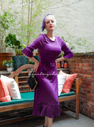 Mia pleat (crepe satin) - Aline dress with pleated sleeves - heartmycloset
