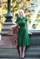Abigail - lace dress with pearl buttons - heartmycloset