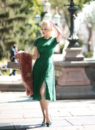 Abigail - lace dress with pearl buttons - heartmycloset