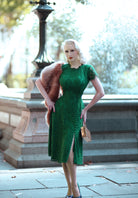 Abigail - lace dress with pearl buttons - heartmycloset