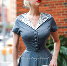 Rose lace - retro vintage dress 50s custom made - heartmycloset