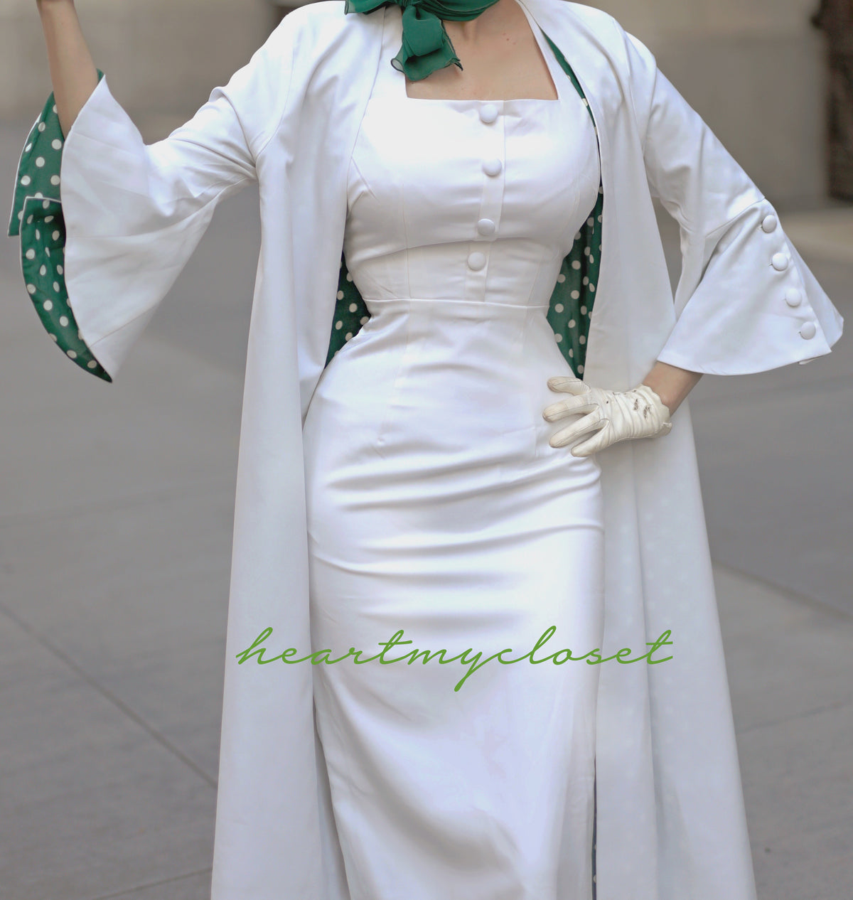 KELLY COAT - retro vintage coat flare sleeves - heartmycloset