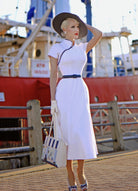 Cathy mermaid - mandarin collar mermaid skirt - heartmycloset