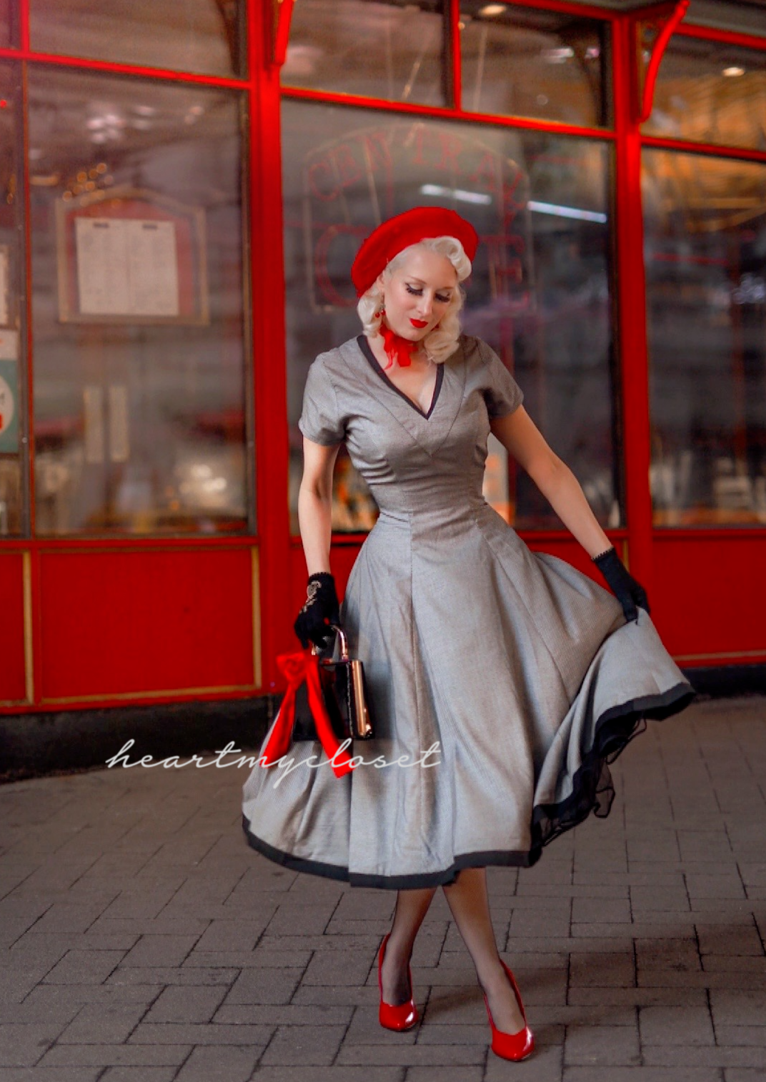 checkered dress - vintage tv inspired - heartmycloset