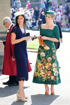 flowers painted dress - royal inspired Aline dress - heartmycloset