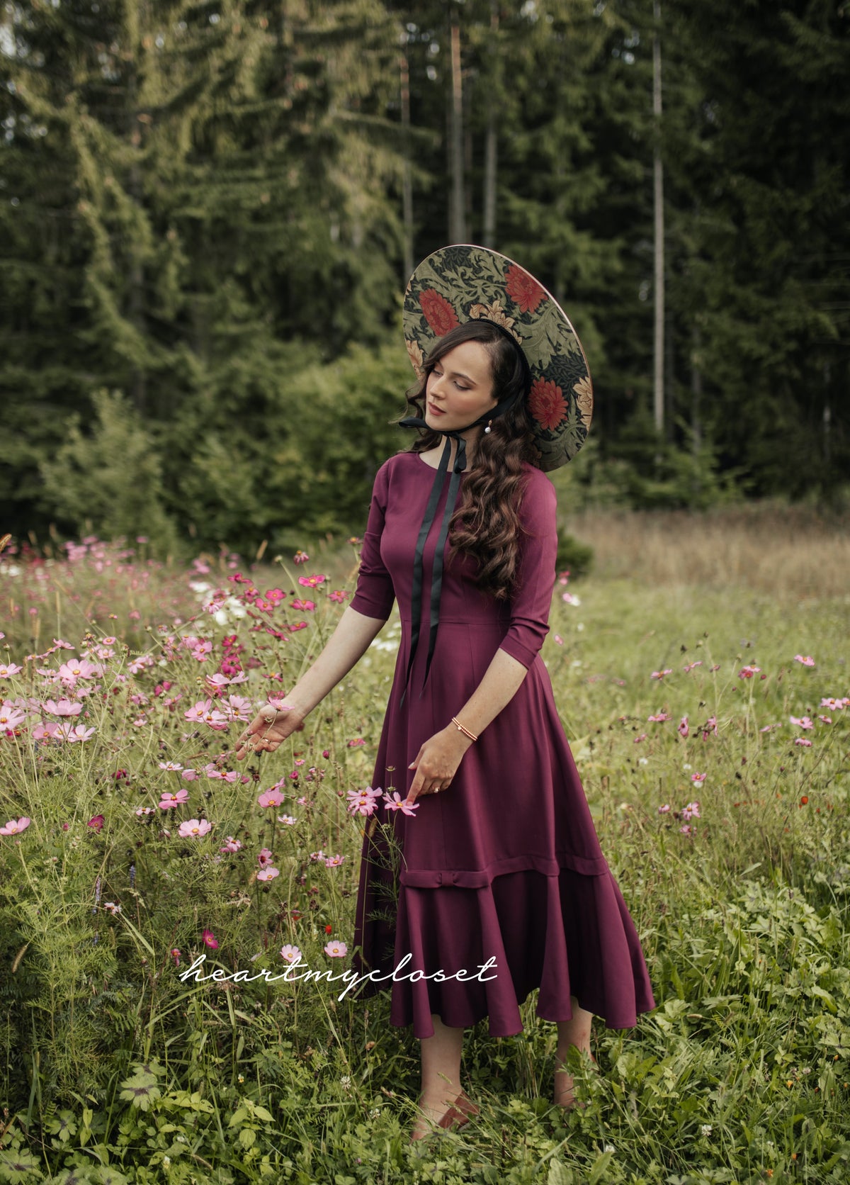 Sofia- retro style swing dress - heartmycloset