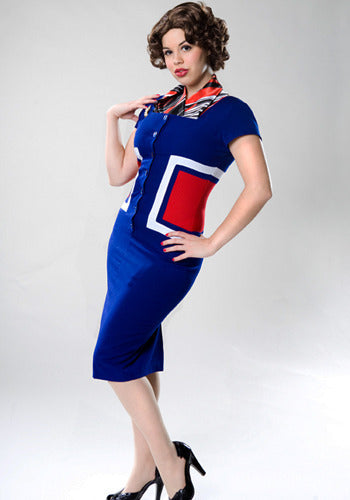 Grace - Joan Holloway pencil dress colorblock - heartmycloset