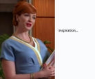 Lindsy - Joan Holloway vintage dress V neck - heartmycloset