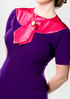 SABLE - Joan Holloway vintage dress satin collar - heartmycloset