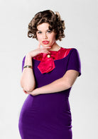 SABLE - Joan Holloway vintage dress satin collar - heartmycloset