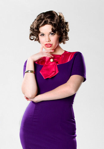 SABLE - Joan Holloway vintage dress satin collar - heartmycloset
