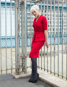 LYNN - 1950s vintage suit with wiggle skirt - heartmycloset