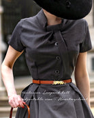 Leopard adjustable leather belt - heartmycloset